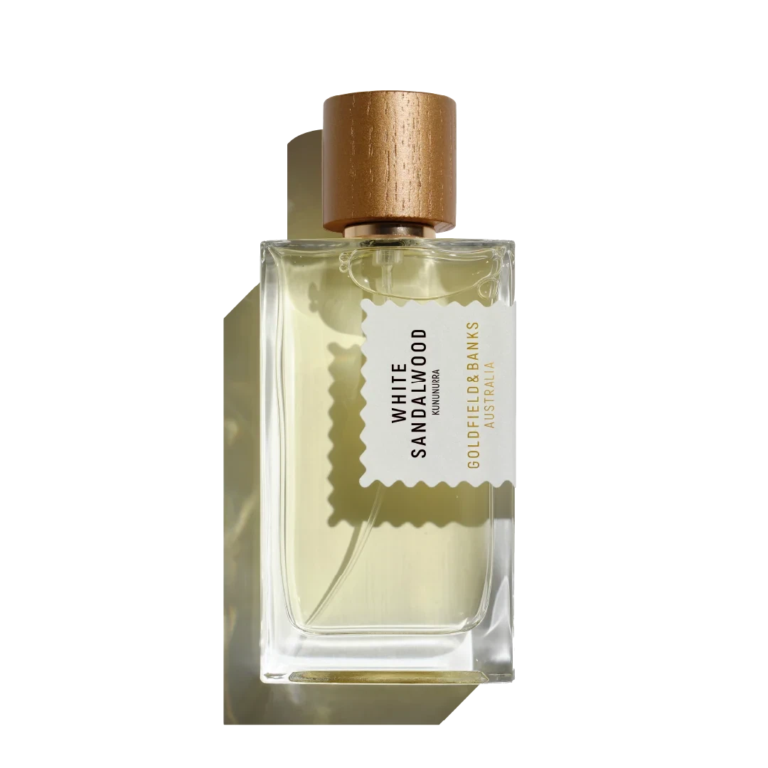 Goldfield & Banks White Sandal Wood manufacturer bottle.