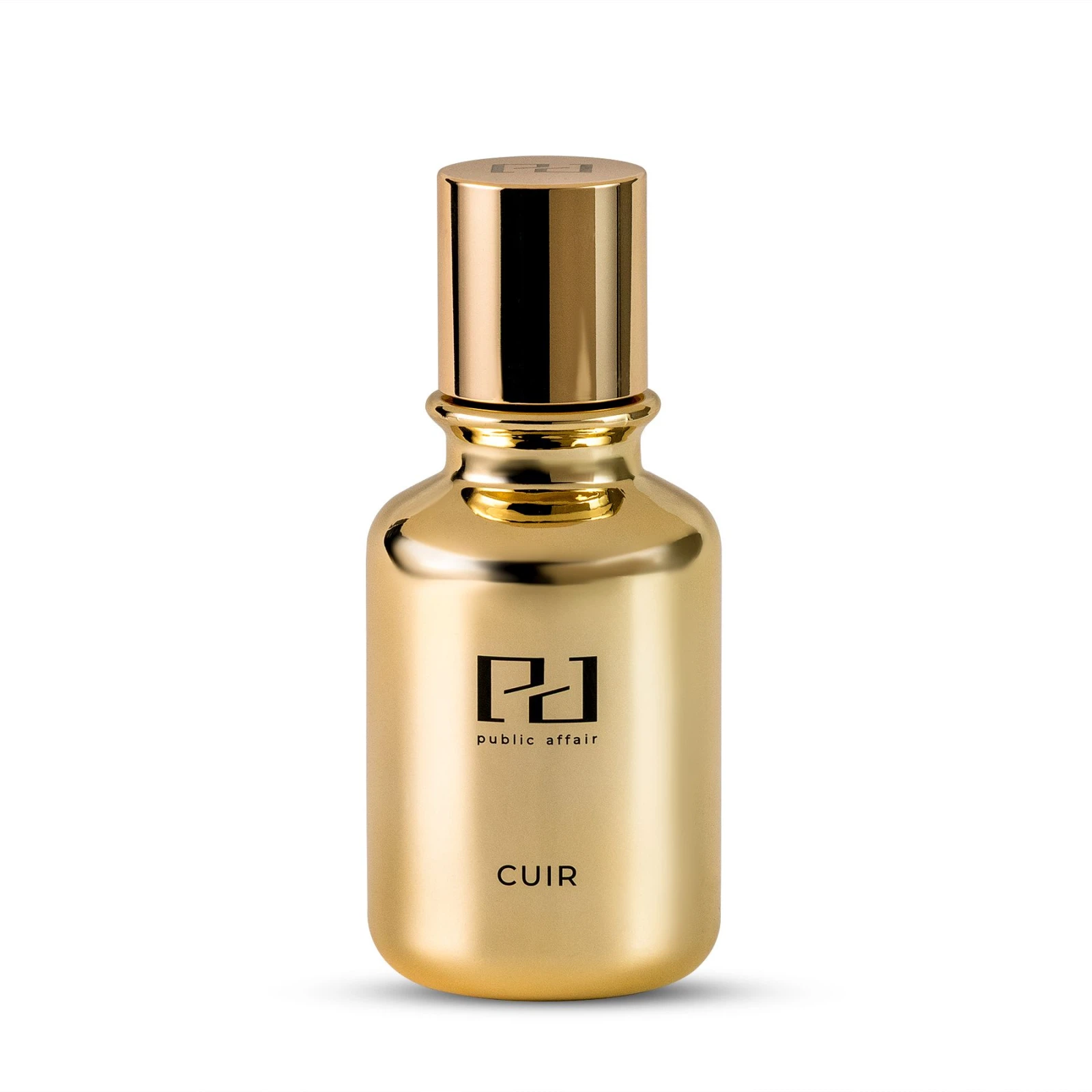Public Affair Cuir manufacturer bottle.