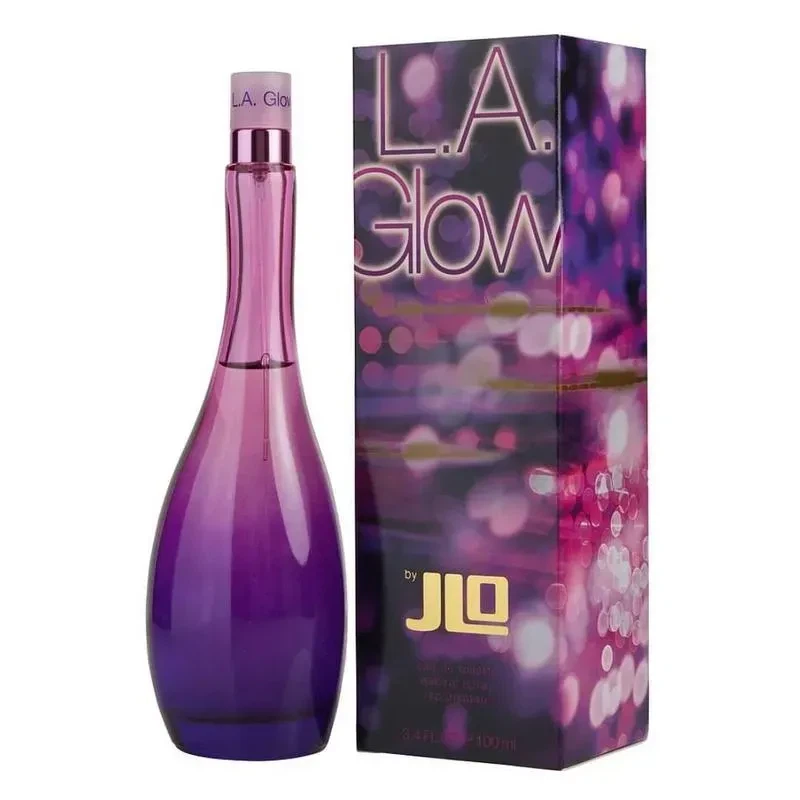 Jennifer Lopez L.A Glow manufacturer bottle.