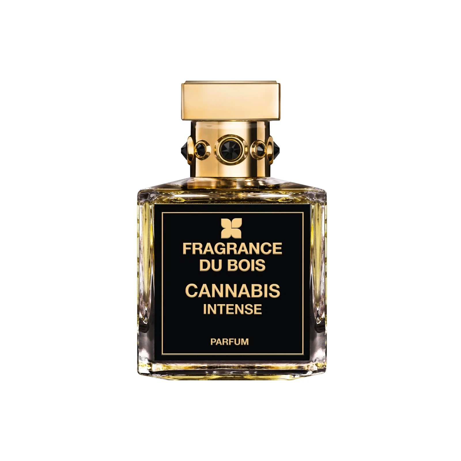 Fragrance du Bois CANNABIS Intense manufacturer bottle.