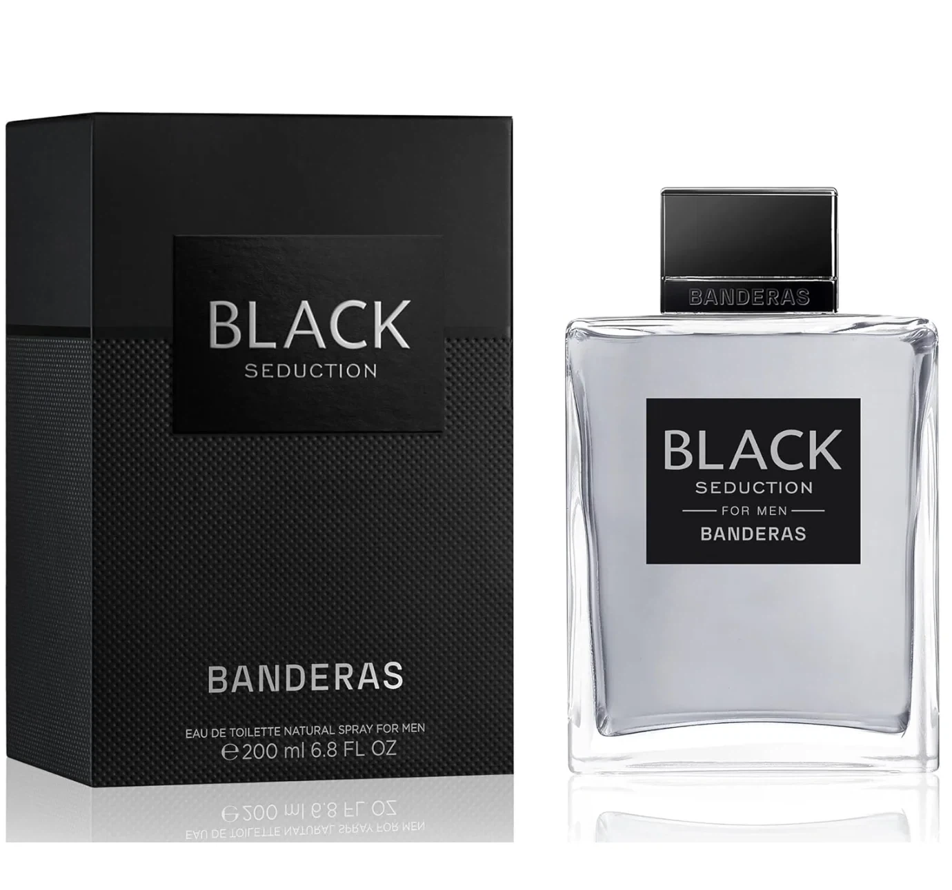 Antonio Banderas Black Seduction (M) manufacturer bottle.
