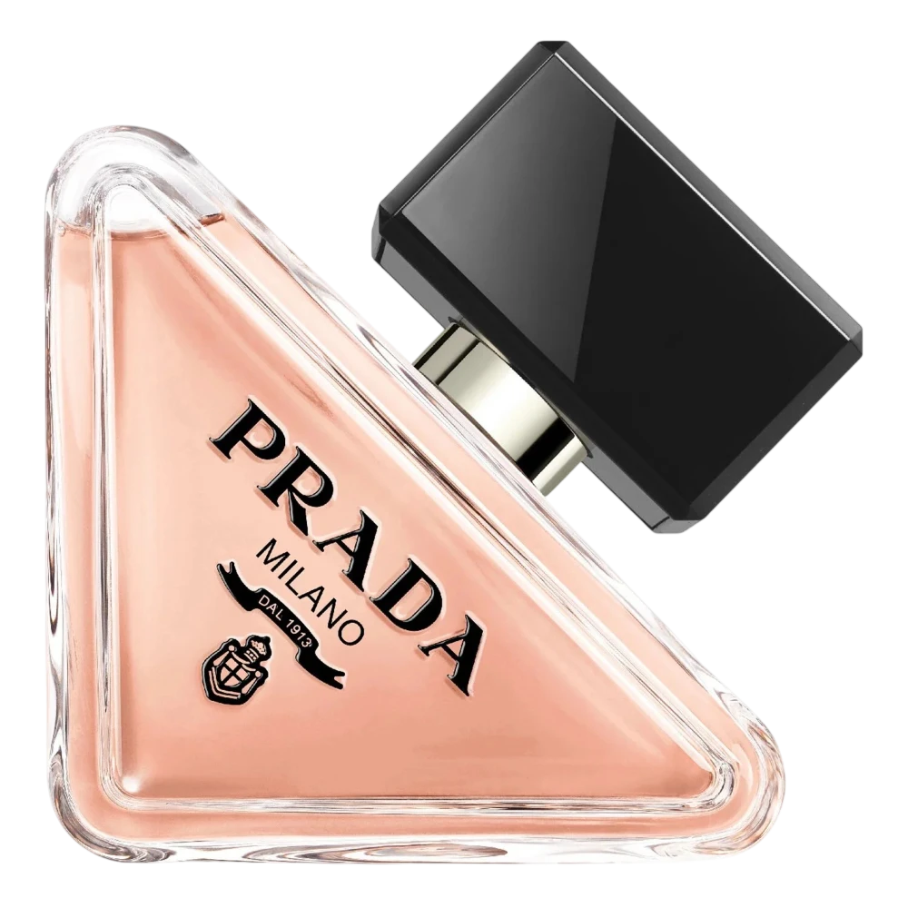 Prada Paradoxe manufacturer bottle, used to identify the fragrance.